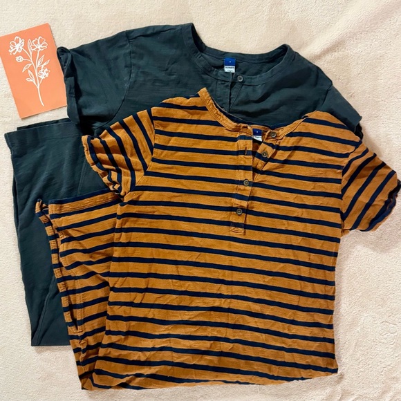 Old Navy— Bundle of 2 Henley Midi Shift Dresses ☀️ - Picture 2 of 11